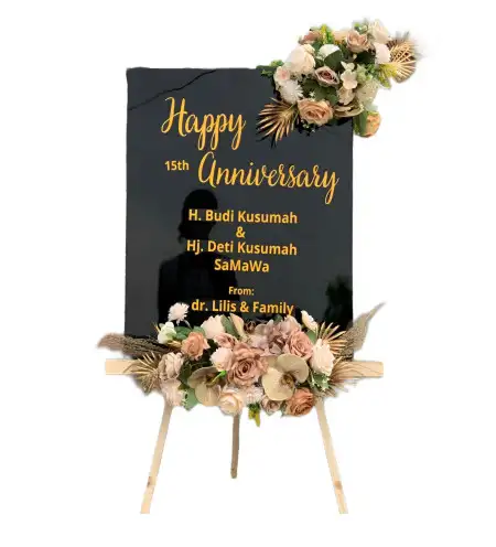 Papan Bunga Akrilik Ballroom Wedding Serpong