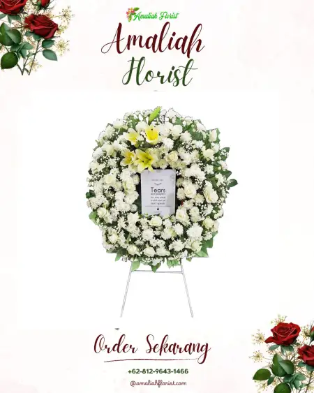 Krans Bunga Duka Ballroom Wedding Serpong