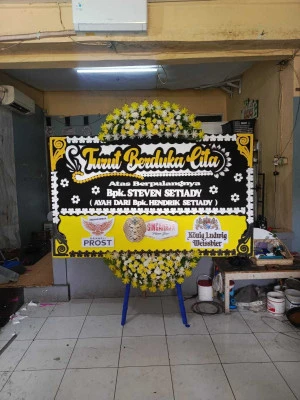 Papan Bunga di Ballroom Wedding Serpong