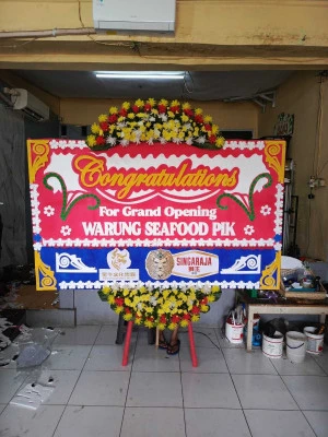 Papan Bunga di Ballroom Wedding Serpong