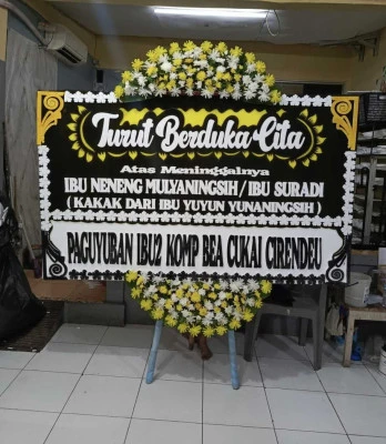 Papan Bunga di Ballroom Wedding Serpong