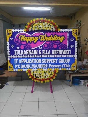 Papan Bunga di Ballroom Wedding Serpong